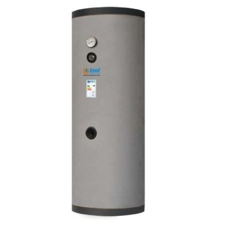 Tml ECO100150R Bouilloire lt. 150 en acier inoxydable AISI 316L avec échangeur thermique à serpentin fixe et isolation rigide