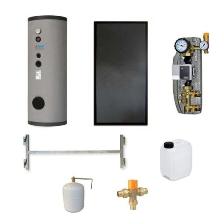 Kit SKS151CS1 Tml 1 collecteur PTML2.6AV + 1 bouilloire de 150lt.  à une bobine fixe + 1 module CS1 + accessoires