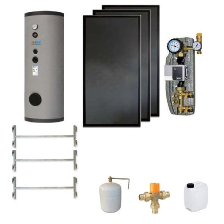 Tml SKS303CS1 Kit 3 collecteurs PTML2.6AV + 1 bouilloire de 300lt. à une bobine fixe + 1 module CS1 + accessoires