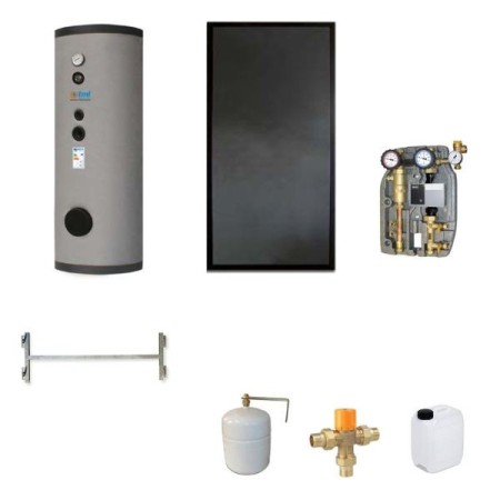 Kit SKS151CS2 Tml 1 colector PTML2.6AV + 1 hervidor de 150lt.  con bobina fija + 1 módulo CS2 + accesorios