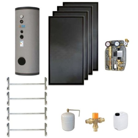 Tml SKD504CS2 Kit 4 collecteurs PTML2.6AV + 1 bouilloire de 500lt. avec deux résistances fixes + 1 module CS2 + accessoires