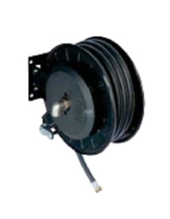 High flow open hose reel + 15 m 1" hose