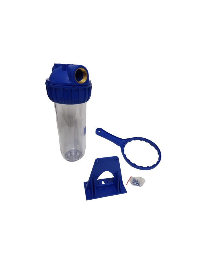 Standard 3-Piece 10" Transparent IN-OUT 1"...