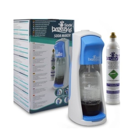 Kit de inicio completo de carbonatador de agua Soda Breezy S - Azul claro (6)