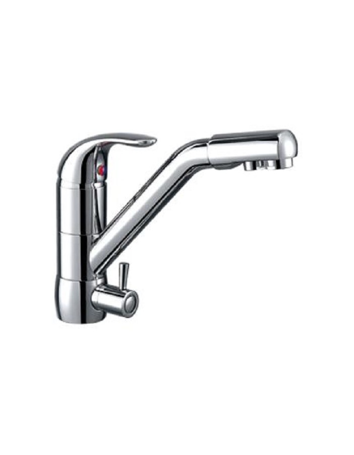 Sink mixer with 3-way connection and 2 chrome...
