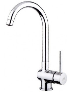 Miscelatore lavello canna alta cromo