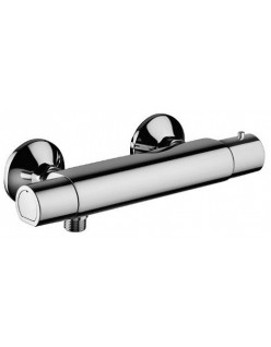 Mitigeur thermostatique de douche extérieur chromé