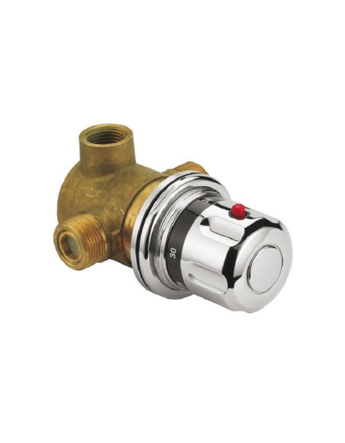 Built-in thermostatic mixer chrome