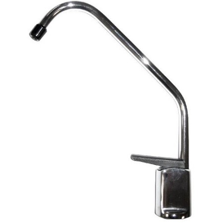 Fountain tap with lever water column with M. 1/4" chrome connection