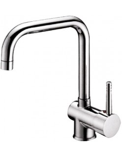 Miscelatore lavello canna alta quadra cromo