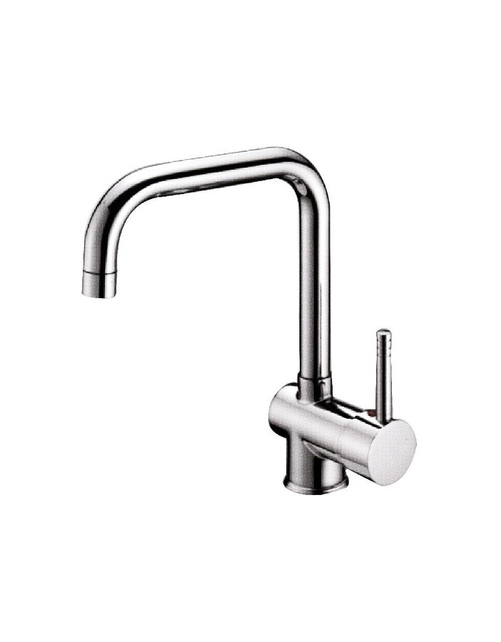 Sink mixer with high square spout chrome