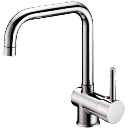 Sink mixer with high square spout chrome