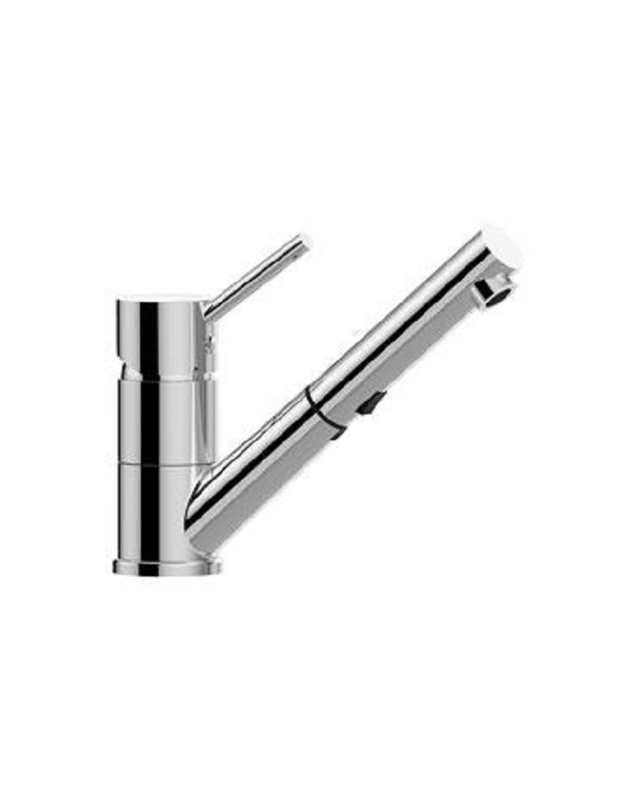 Mezclador de lavabo con ducha extraíble cromado