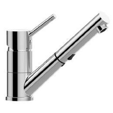 Waschtischmischer mit ausziehbarer Dusche chrom