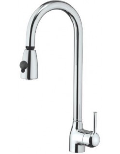 Mezclador de lavabo GINGER con teleducha extraíble cromado