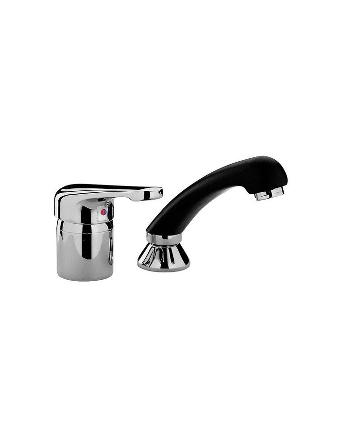 Hairdressing mixer black chrome hand shower
