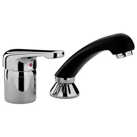 Hairdressing mixer black chrome hand shower