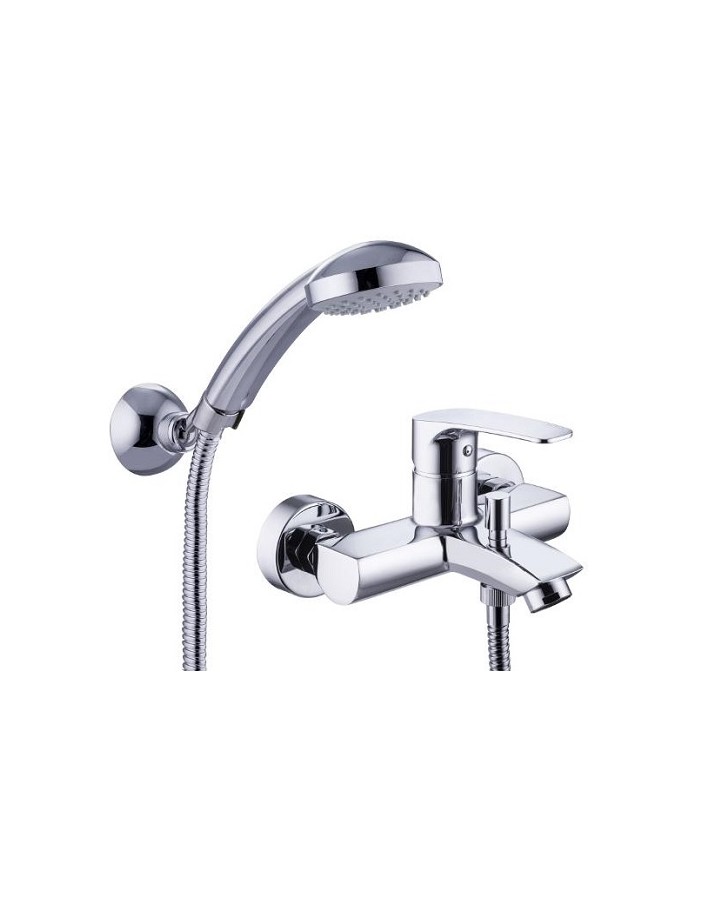 Grifería de bañera con cromo lima dúplex