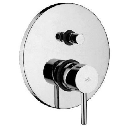 Mitigeur baignoire/douche encastrable avec cartouche inverseur (2 sorties + 1 position combinée) Série Stick chrome