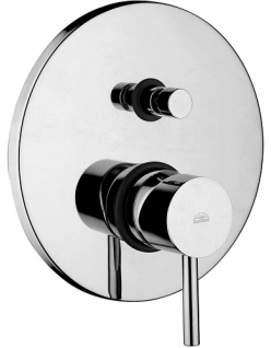 Einbau-Wannen-/Brausebatterie mit Umsteller Stick chrom