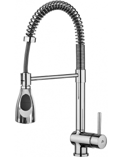 Miscelatore lavello con doccetta tonda serie Stick cromo