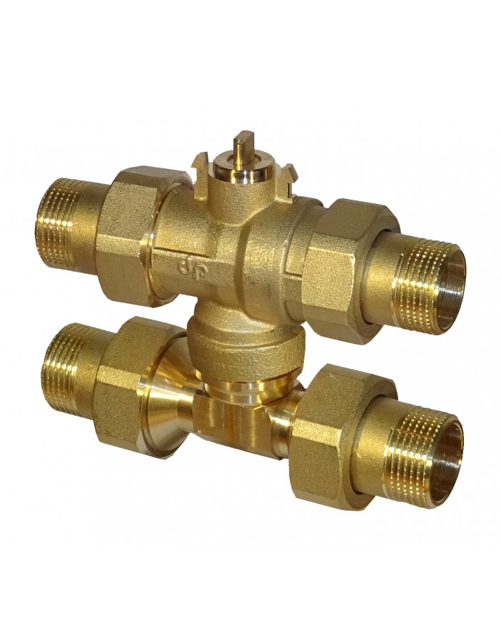 Fast ball valve 4 ways d. 3/4" by-pass...