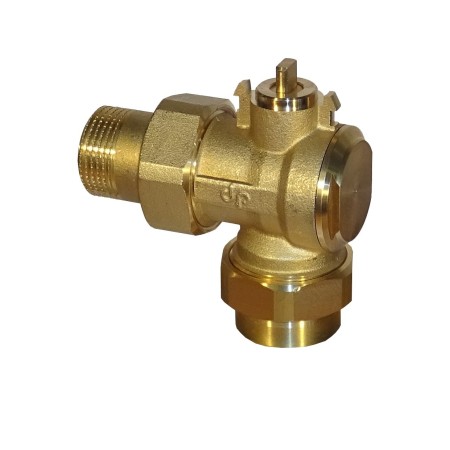 Vanne à angle rapide d. 1/2 » type tout/rien Connexions femelles/Union avec moteur 3 fils 1 contact auxiliaire AP 12 » 230VAC