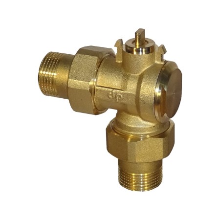 Vanne à angle rapide d. 1/2 » type tout/rien connexions union avec moteur 2 fils 1 contact auxiliaire ap 12 » 230vac