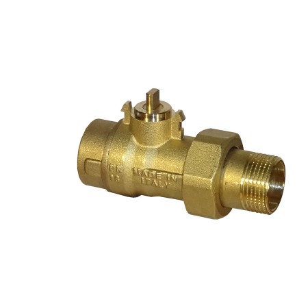 Schneller Kugelhahn 2 Wege d. 1/2" Typ All/Nothing Buchsenanschlüsse/Verschraubung mit Motor 3 Drähte 1 Hilfskontakt AP 12" 230VAC