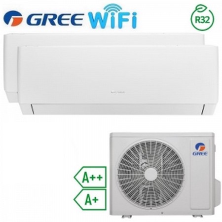 Gree PULAR Dual split 9000+12000btu wifi A++/A+ R32 with 14000btu outdoor unit
