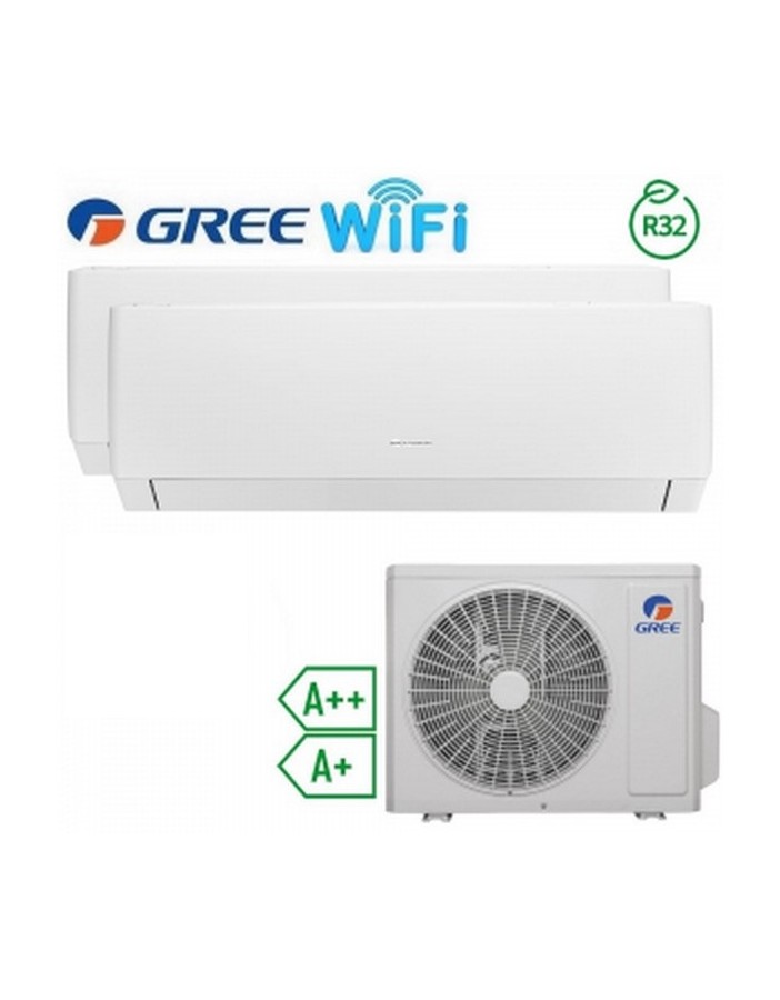 Gree PULAR Dual split 7000+12000btu wifi A++/A+ R32 con unidad exterior de 14000btu