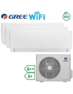 Gree PULAR Trial split 9000+9000+9000btu wifi A++/A+ R32 con unità esterna da 21000btu