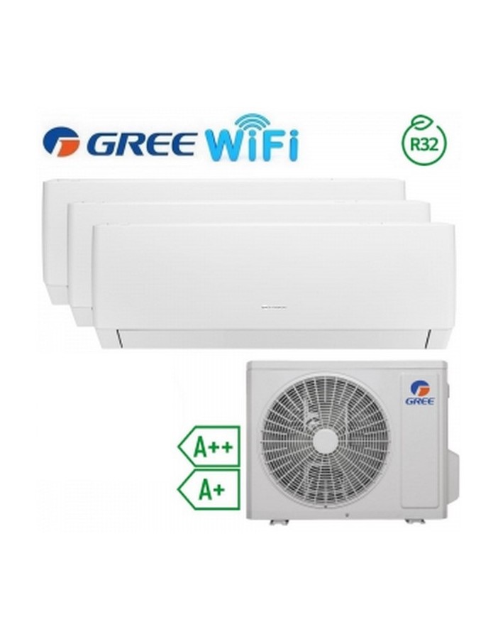 Gree PULAR Trial split 9000+9000+12000btu wifi A++/A+ R32 con unidad exterior de 21000btu