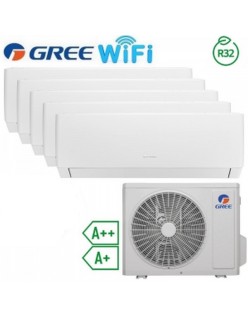 Gree PULAR Penta split 9000+9000+9000+12000+12000btu wifi A++/A+ R32 mit 42000btu Außeneinheit