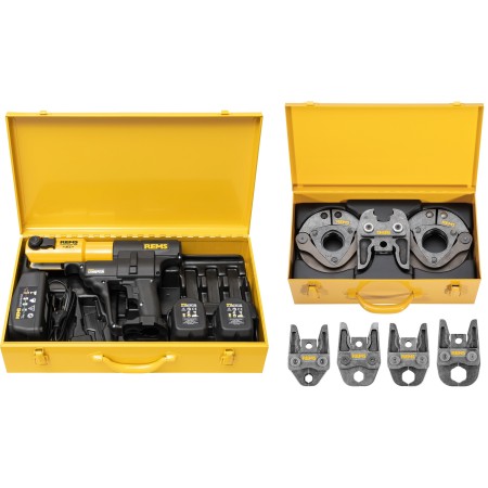 Rems Akku-Press 14V ACC Akku-Heftgerät-Set 15+22+28+35+M42+54(PR-3S) + 5Ah Akku