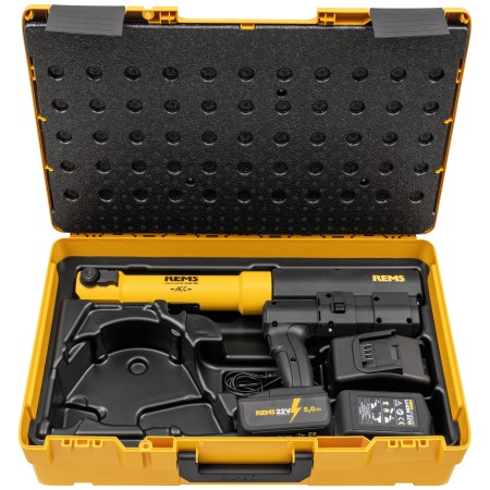 Rems Akku-Press 45kN 22V ACC B-P Z7 L-Boxx Pinzatrice a batteria + batteria 5,0 Ah
