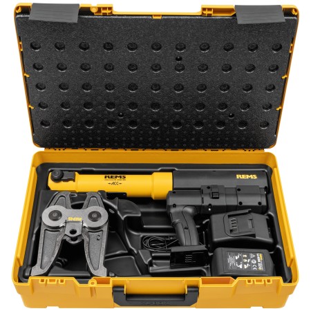 Rems Akku-PressXL 45kN 22V ACC Grapadora a batería Basic-Pack Z7 L-Boxx