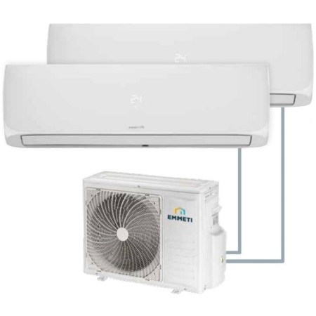 Emmeti X-REVO-1824D Inversor de pared doble 9000btu+12000btu A++/ A+ R32