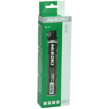 Hikoki 2 cartuchos de gas de 80 ml para clavadora