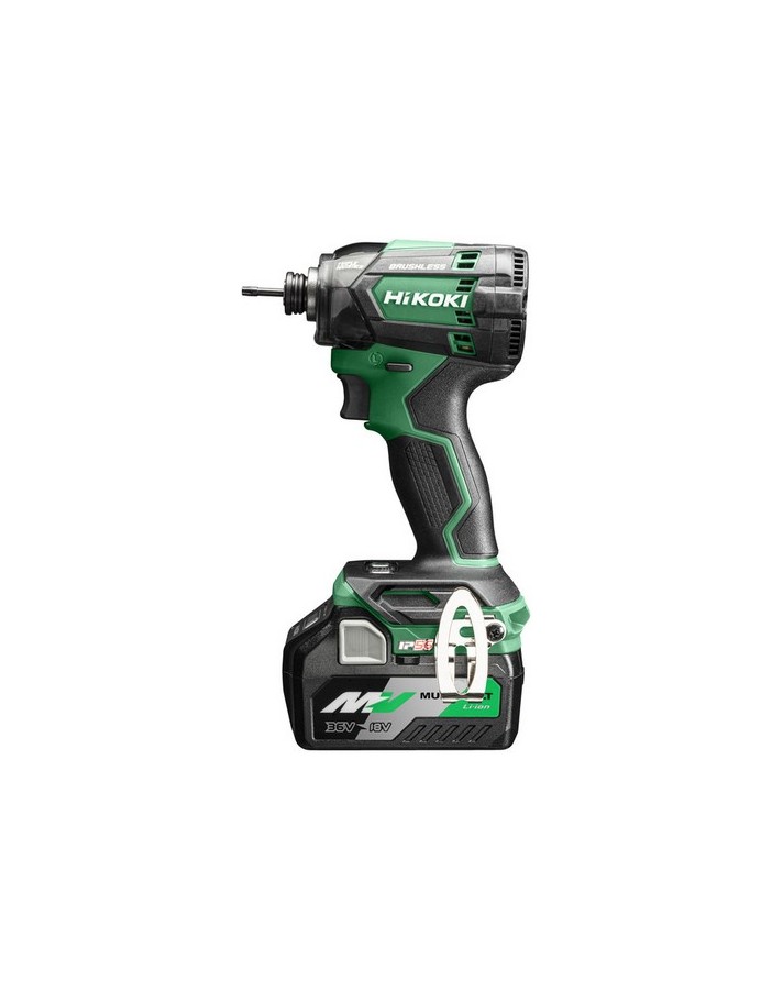 Hikoki avvitatore impulsi 18v, hex1/4", 2x5.0ah