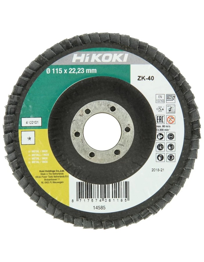 Hikoki flap abrasive disc zk d.115mm g60