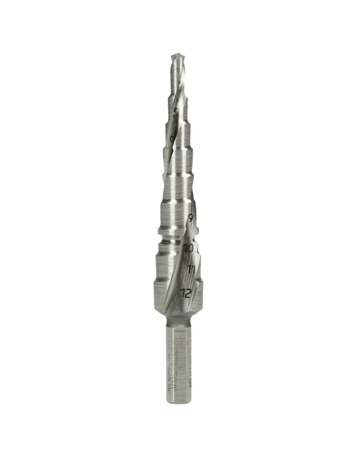 Fresa escalonada en espiral Hikoki hss d.4-12mm