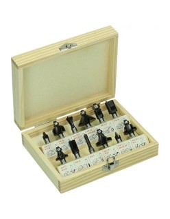 Kit Hikoki de 12 couteaux assortis tige d.8mm