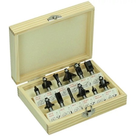 Kit Hikoki de 12 couteaux assortis tige d.8mm