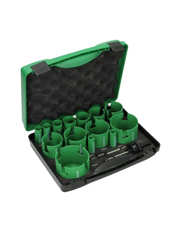 Kit Hikoki 14 sierras de copa multimaterial