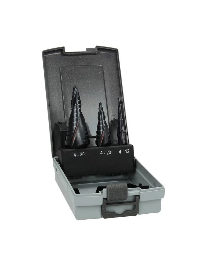 Hikoki kit de 3 fraises spirales tialn d.4-30mm