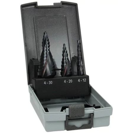 Hikoki kit de 3 fraises spirales tialn d.4-30mm