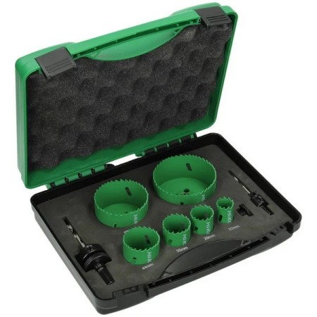Hikoki kit 6 hole saws hss x electricians
