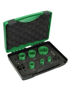Hikoki kit 6 hss x sierras de corona hidráulicas