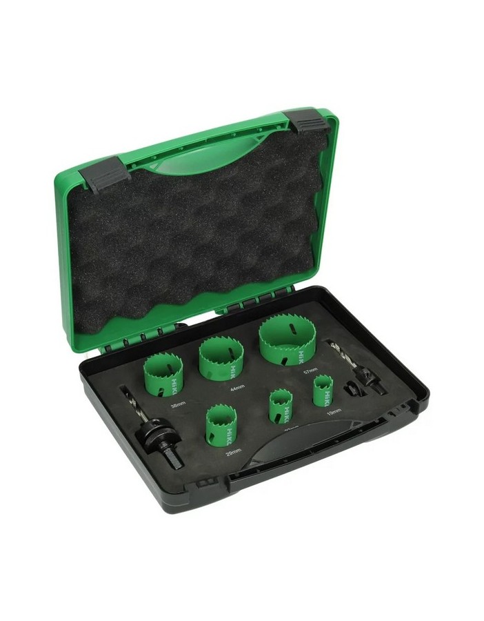 Hikoki kit 6 hss x sierras de corona hidráulicas